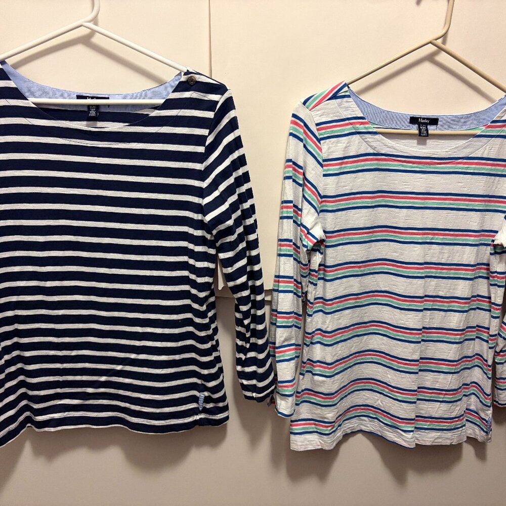 Hatley Button Breton T-Shirt Tops - Two Items